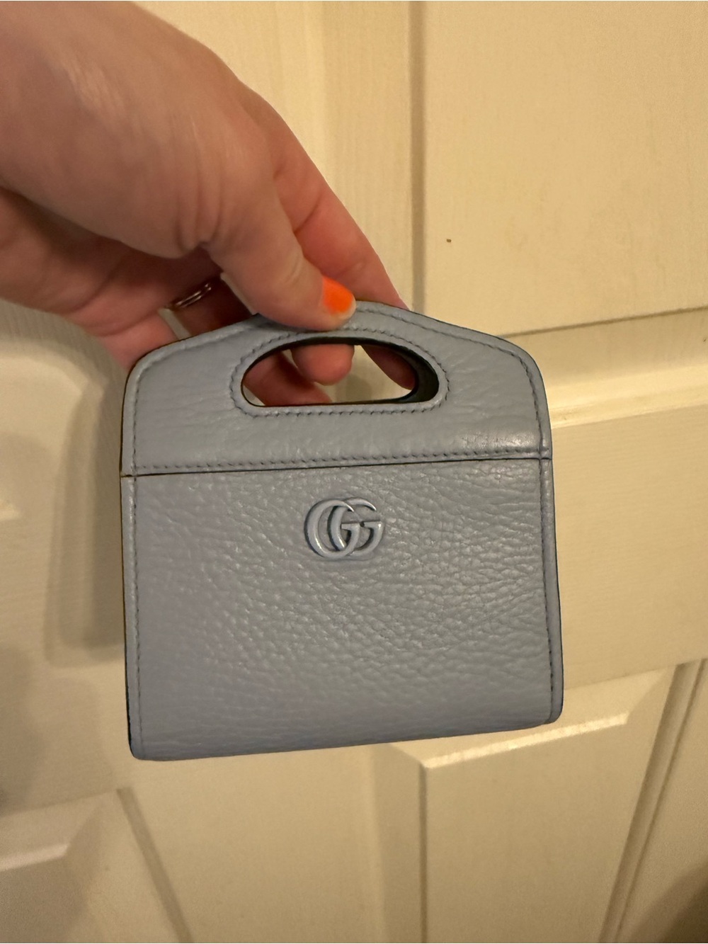 Gucci Marmont Top Handle Chain Wallet